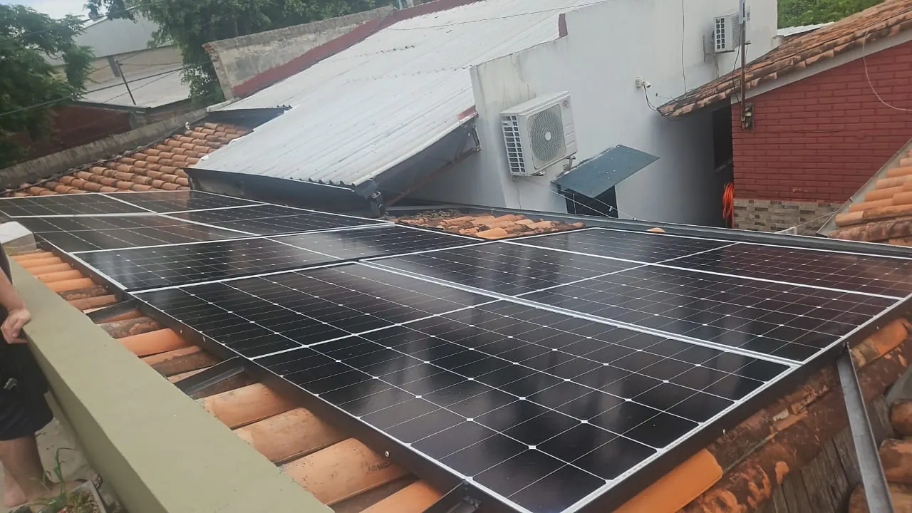 Vivienda familiar con baterías de gel