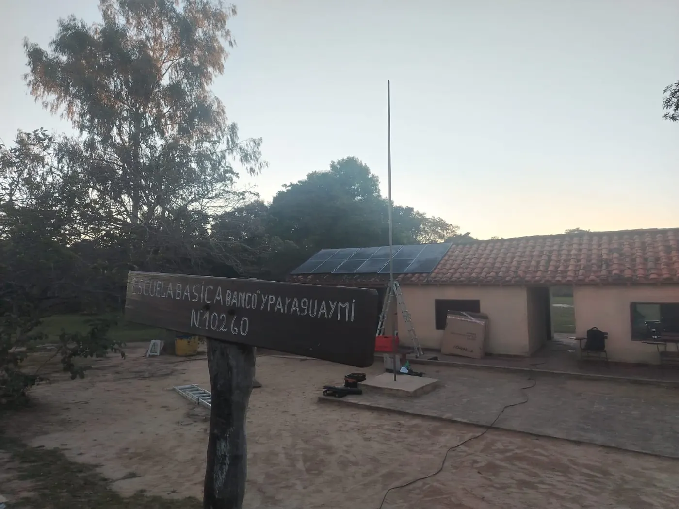 Energía solar para una escuela aislada